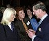 Wendy Richard with Cillia Black and Prince Charles at a reception for "The Archers" 50th Anniversary