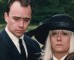 Wendy Richard as Pauline, with Mark and Martin at Arthur's funeral, June 1996